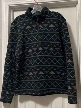 The North Face Jacket Mens M Novelty Gordon Lyons 1/4 Zip Fleece Knit Pullover